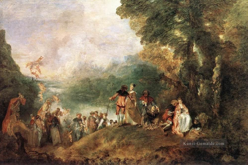 Einschiffung nach Kythera Jean Antoine Watteau Klassik Rokoko Ölgemälde